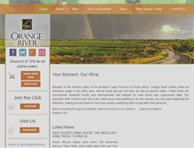 Tablet Screenshot of orangeriverwines.com